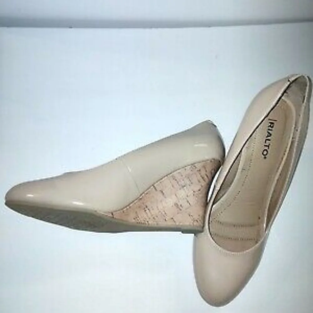 Rialto Celina Wedge Nude-color women shoes sz 11 new without box